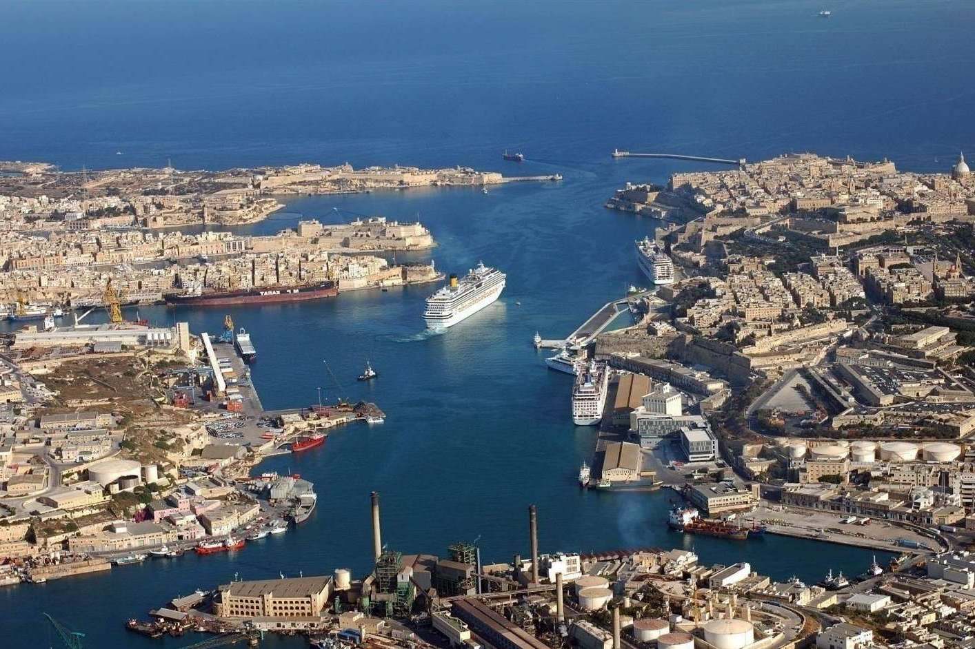 Круизный порт Мальты в Валлетте