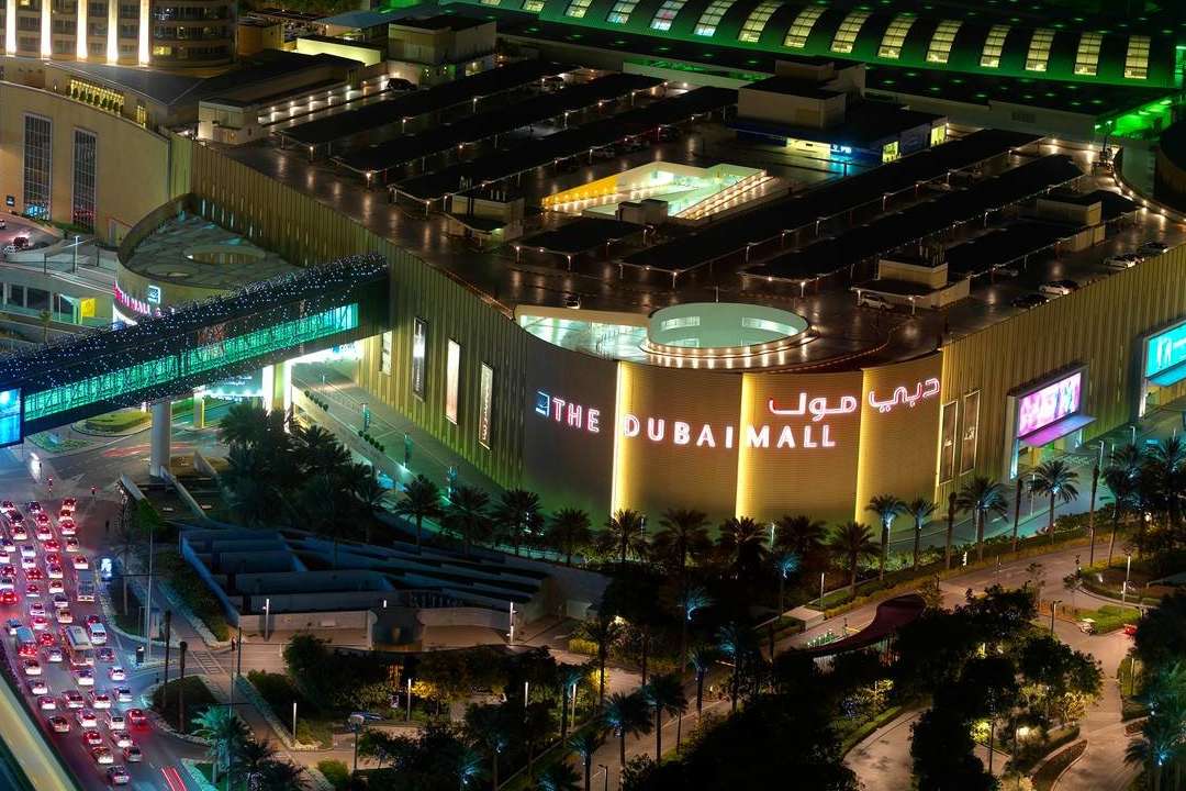 Торговый центр Дубай Молл вид сверху