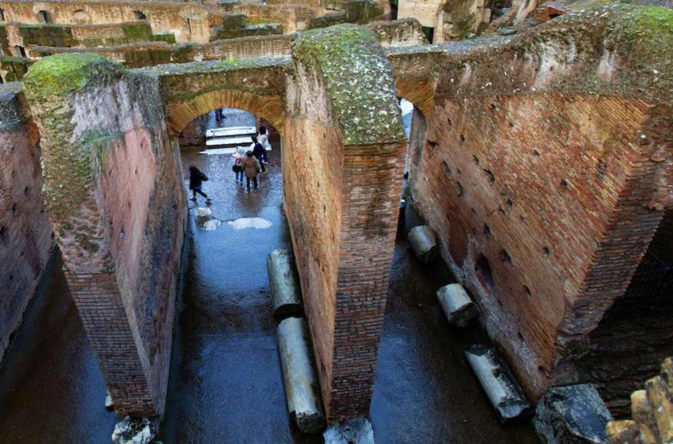 Подземные комнаты в Колизее