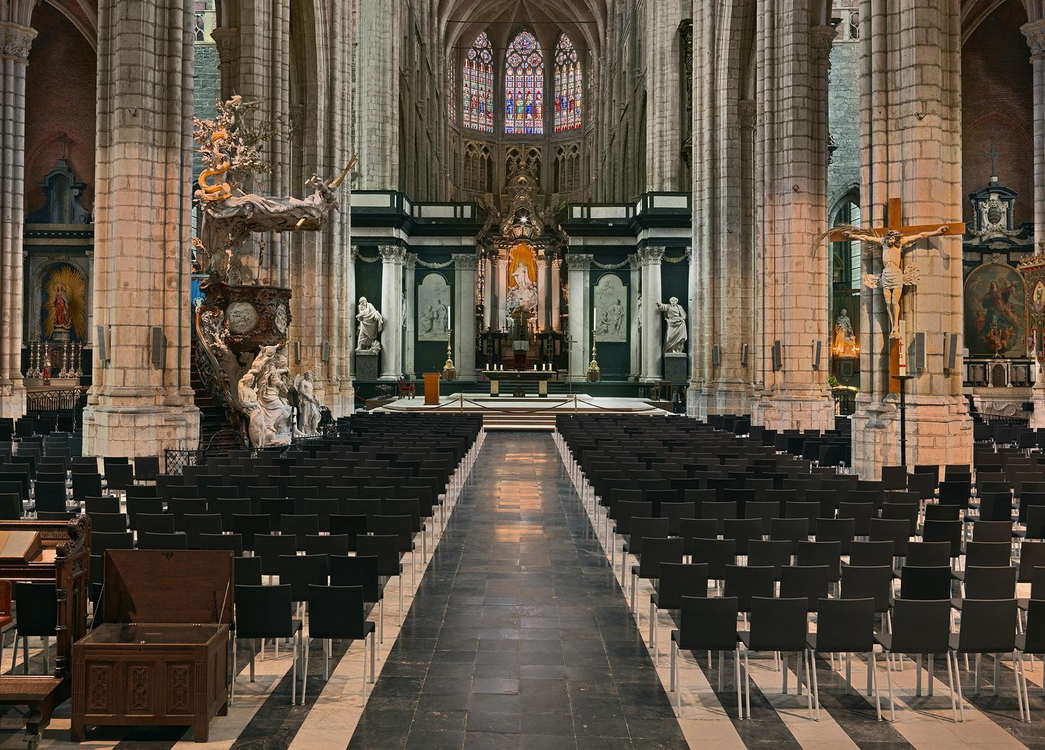 Гентский алтарь в Соборе Святого Бавона в Генте, Бельгия