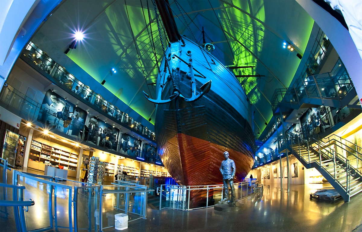 Корабль в музее Фрама в Осло, Норвегия, 2
