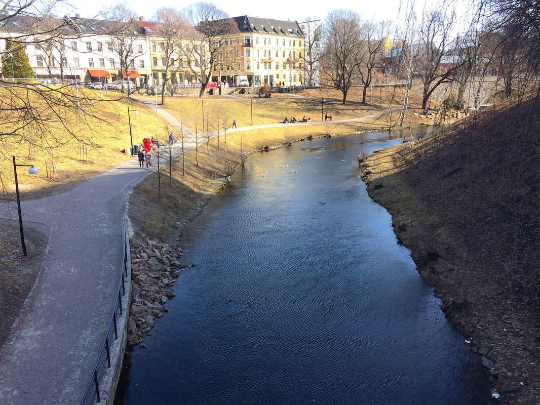 Река Акерсельва в Осло, 2