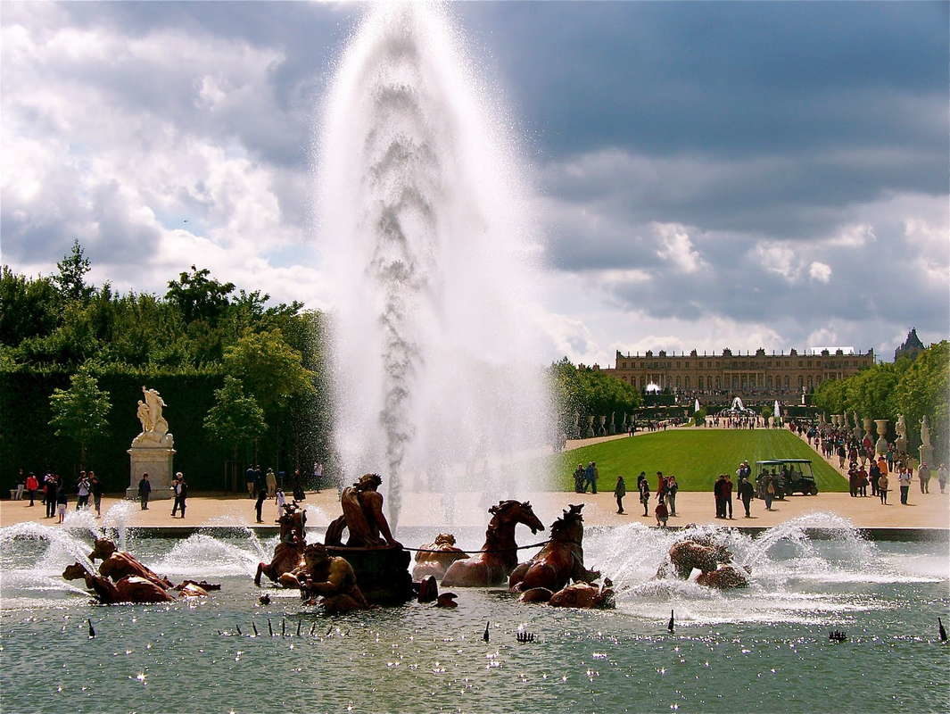 Фонтан сцена в Версальском Дворце, 2