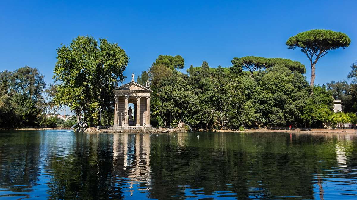 Парк вилла Боргезе в Риме