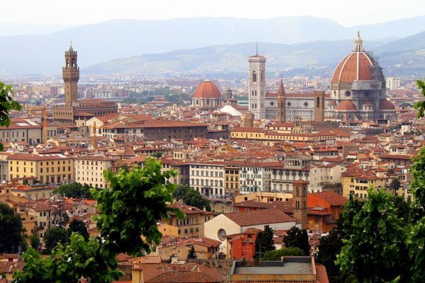 Флоренция Италия с высоты птичьего полета