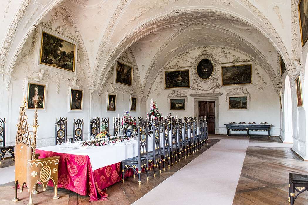Пиршественный зал в замке Пернштейн