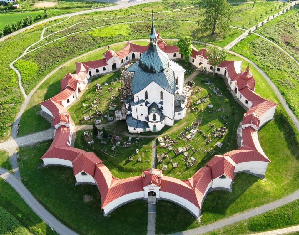 Костел Св. Яна Непомуцкого Вид сверху