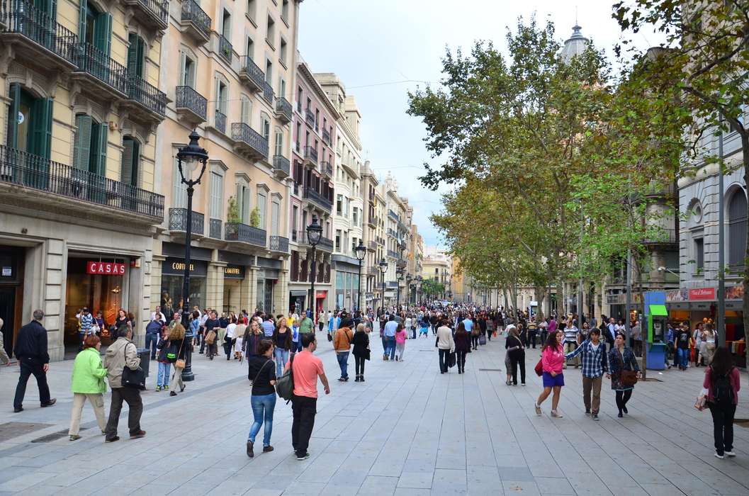 Шопинг улица Портал дель Анхель Барселона