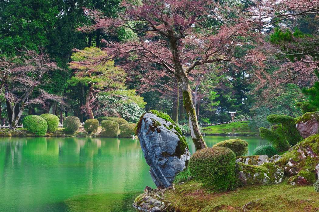Сад Кэнроку-эн Канадзава Япония