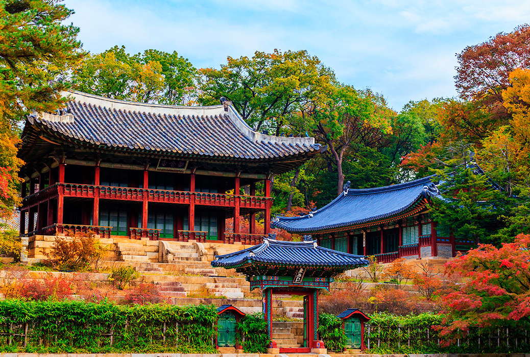 дворец чхандоккун сад Хувон Сеул Корея