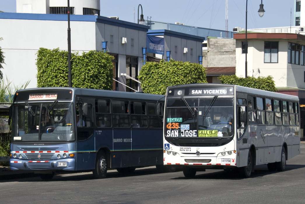 Общественный транспорт сан хосе автобусы коста-рика