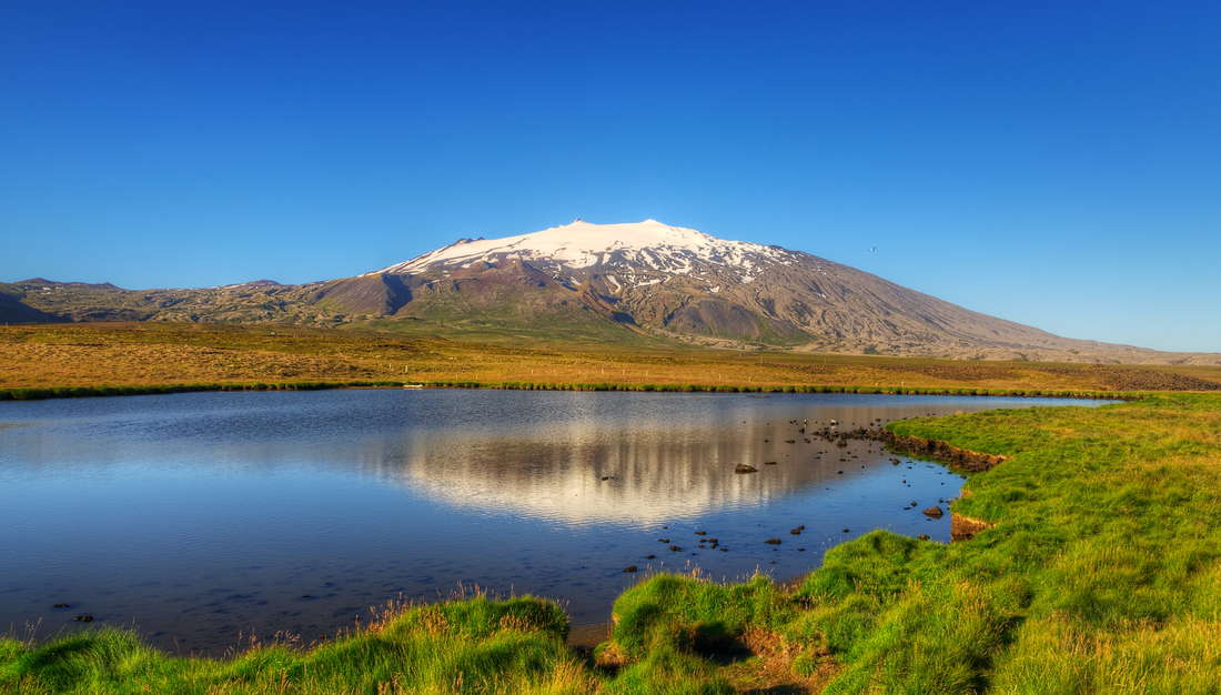 Национальный парк Снайфедльсйёкюдль Исландия ледник вулкан утром