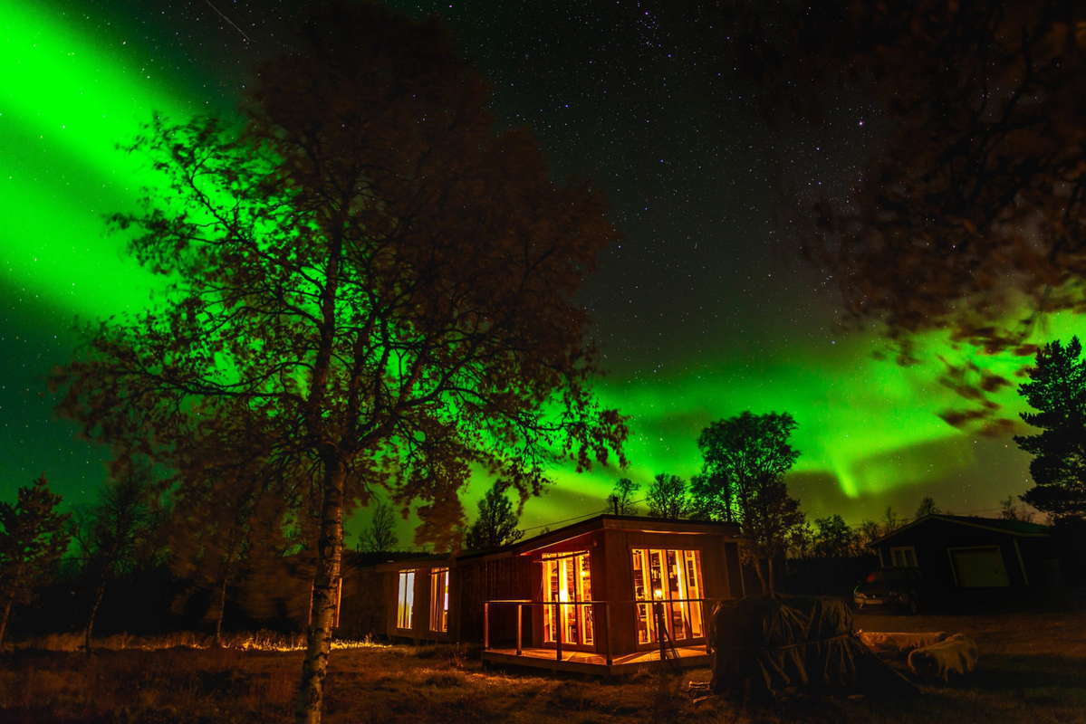 Арктический Дом Гурмана северное сияние Кируна, Швеция