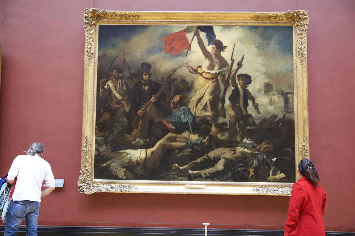 Эжен Делакруа Свобода ведущая народ 1830 картина лувр