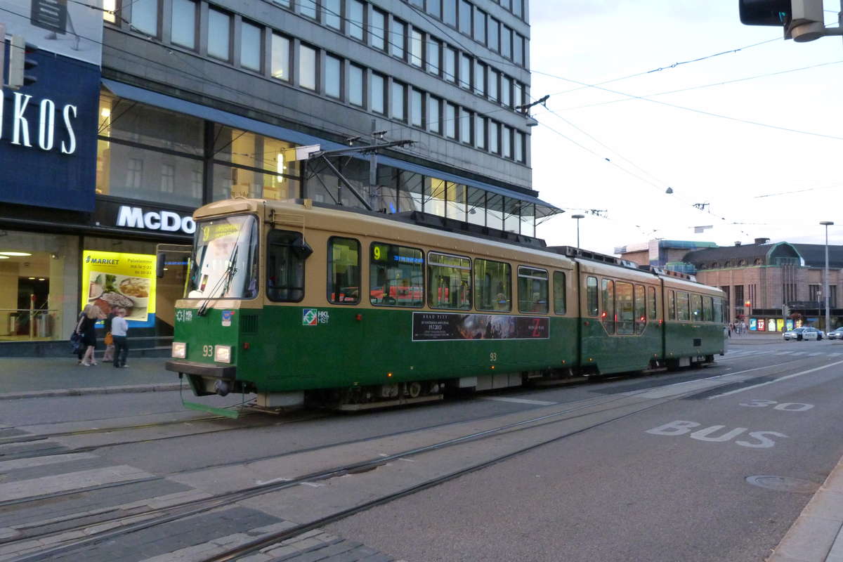 хельсинки трамвай зеленый hsl финляндия