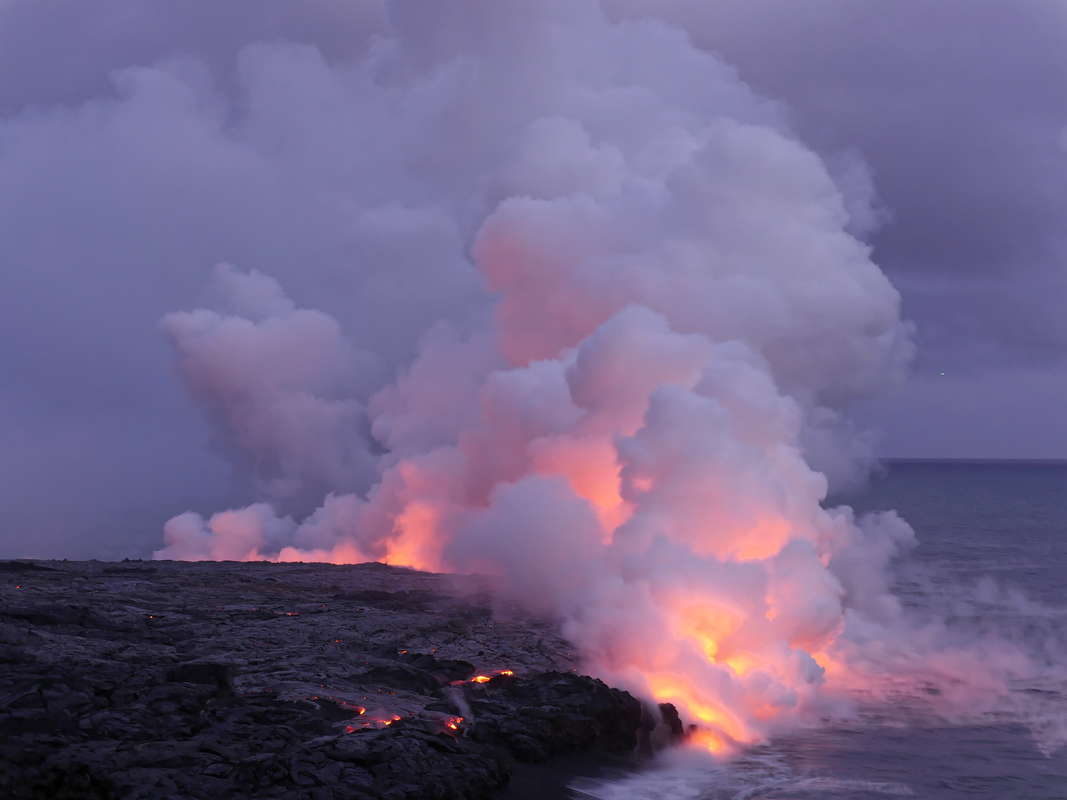 Килауэа, Гавайи извержение вулкана