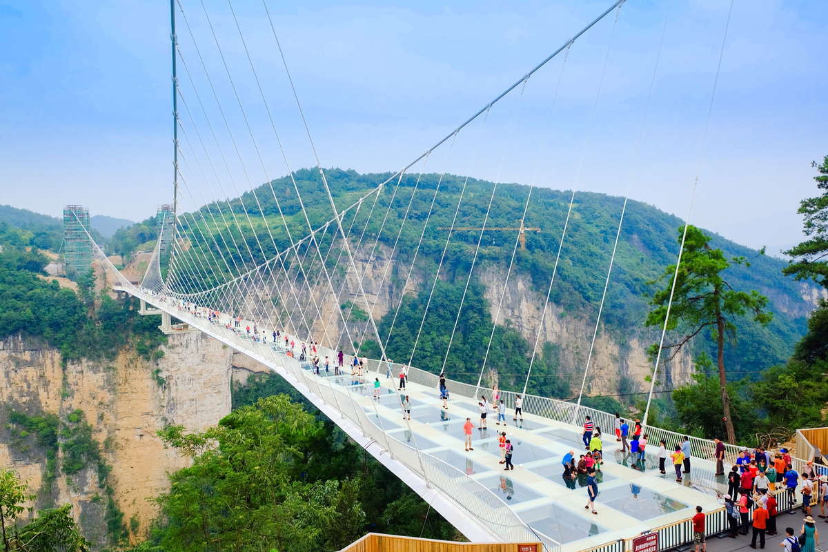 Мосты со стеклянным полом Хунань, Китай