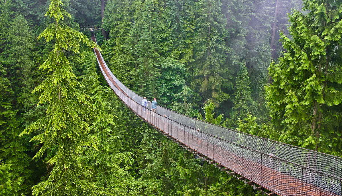 Висячий мост Капилано, Северный Ванкувер, Британская Колумбия