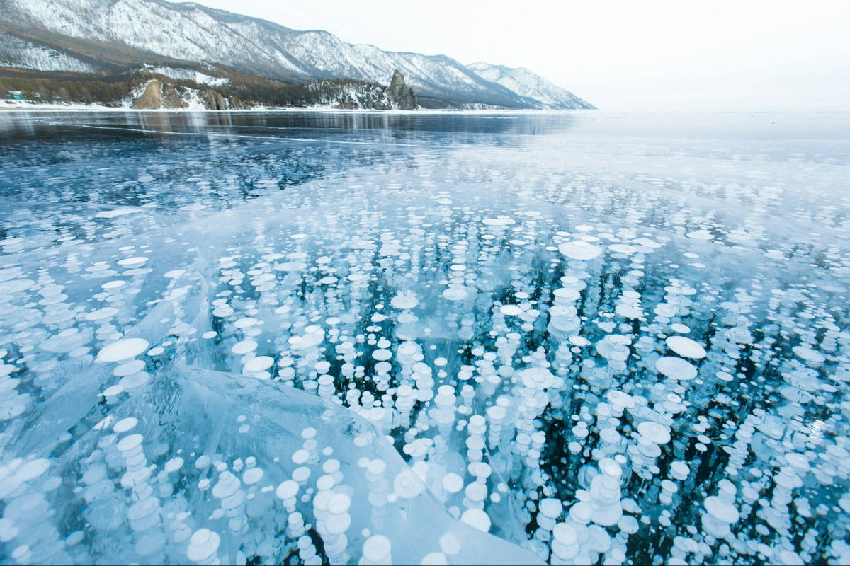 Большое Голоустное фото льда зимой Байкал