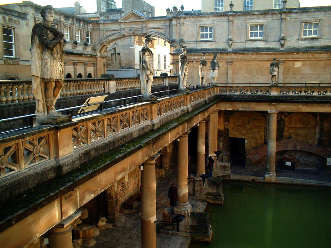 Английские римские бани вид сверху