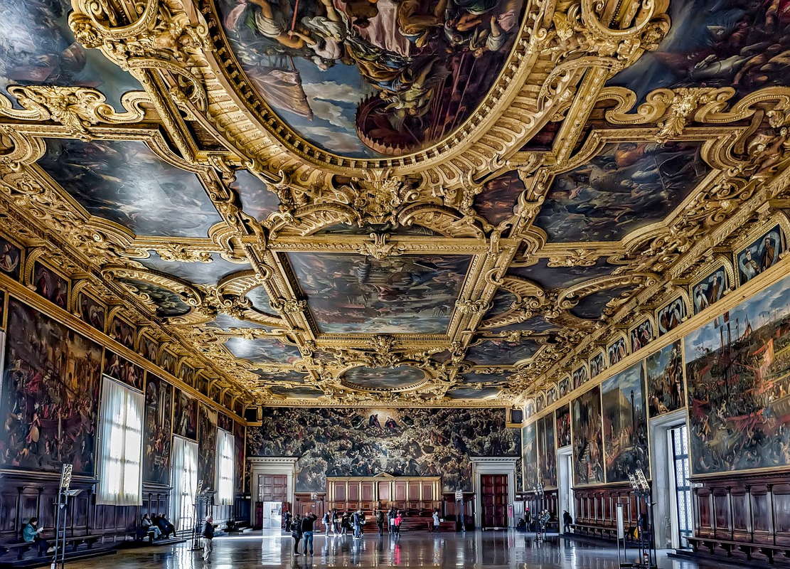дворец дожей внутри в венеции