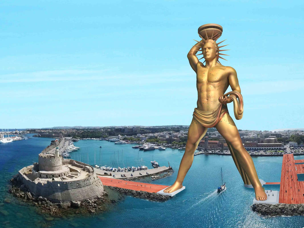 статуя гелиоса на острове родос фото