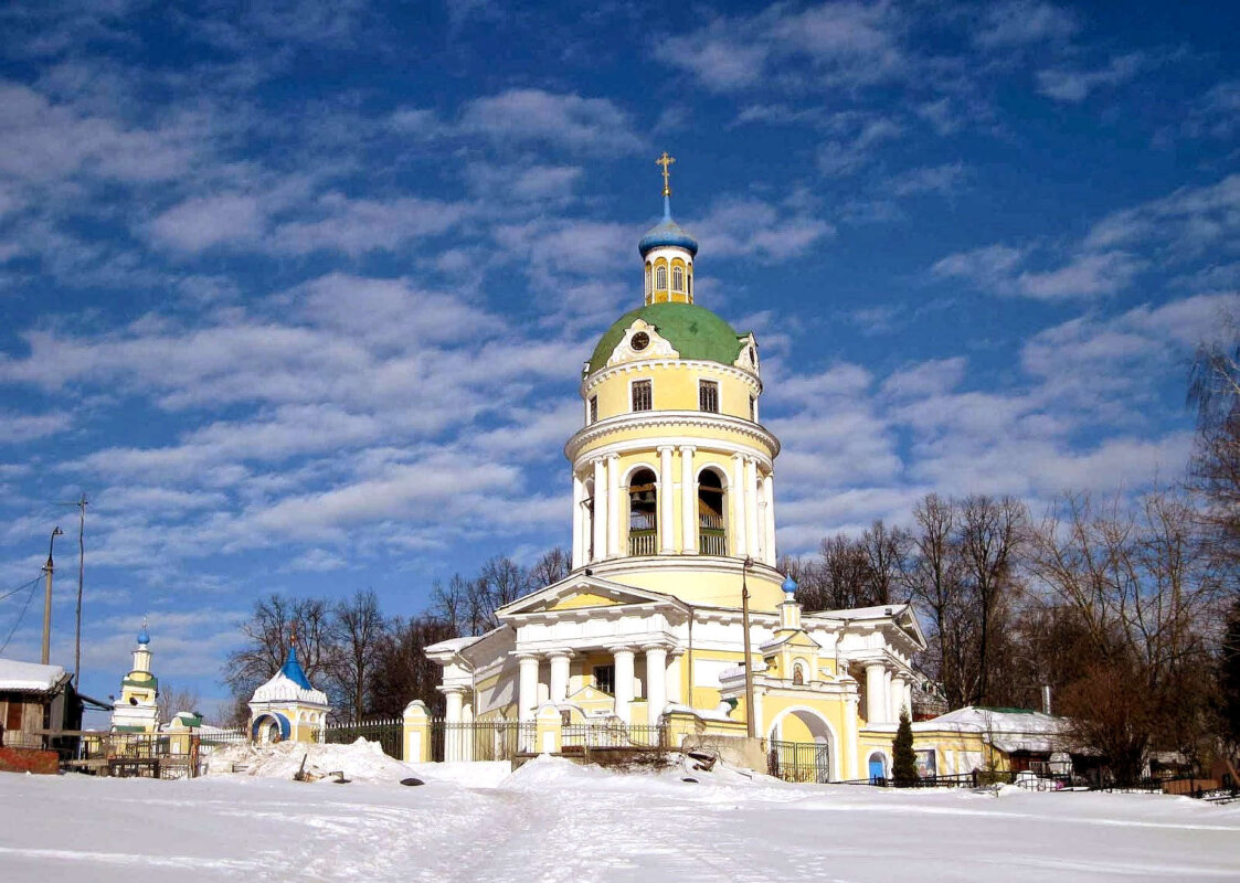 храм святого николая чудотворца гребнево зимой