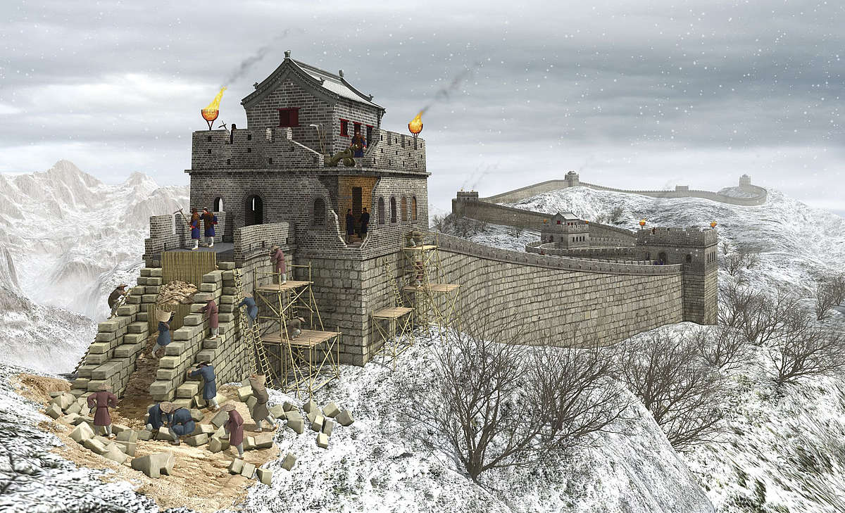 как строили Великую Китайскую стену