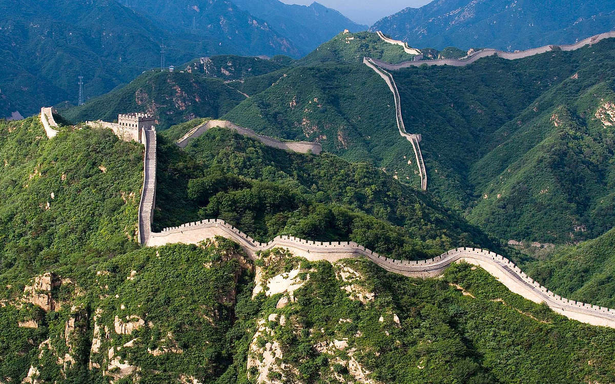 Великая китайская стена вид с высоты