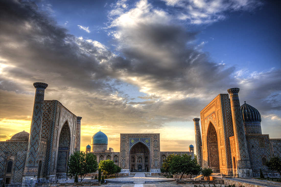 Красивые места Узбекистана площадь Регистан