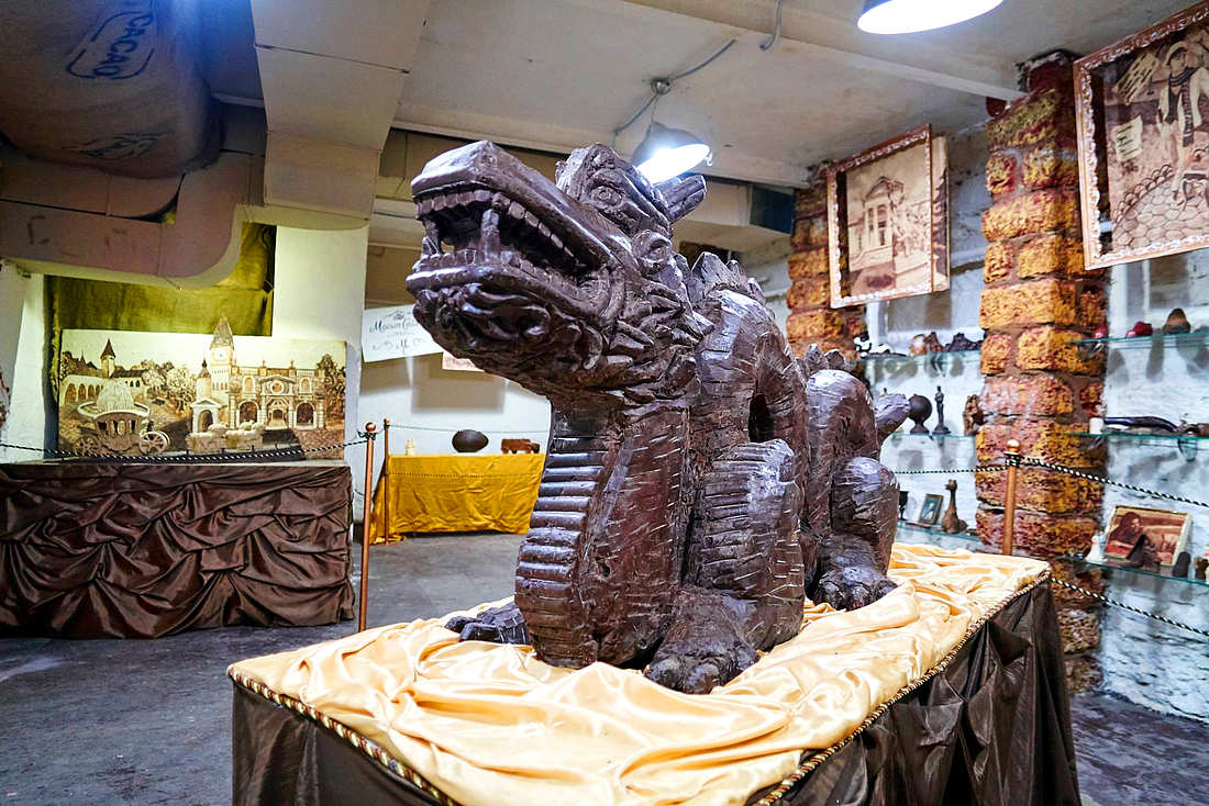 Музей шоколада в Анапе дракон фото