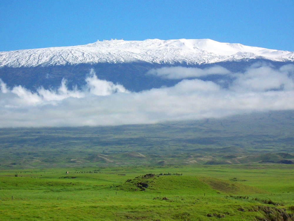 Мауна Кеа издалека заповедник Гавайи
