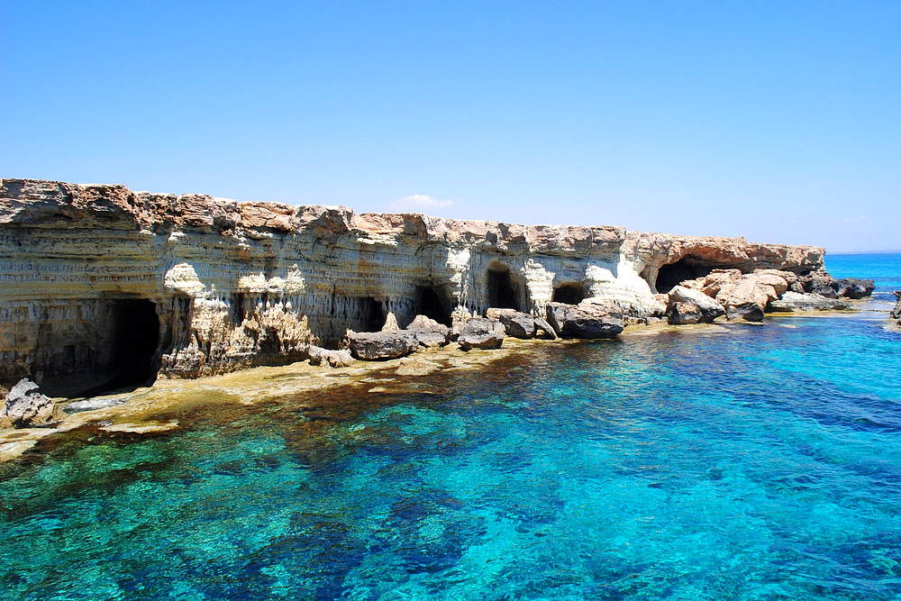 Морские пещеры-гроты айя-напа Кипр