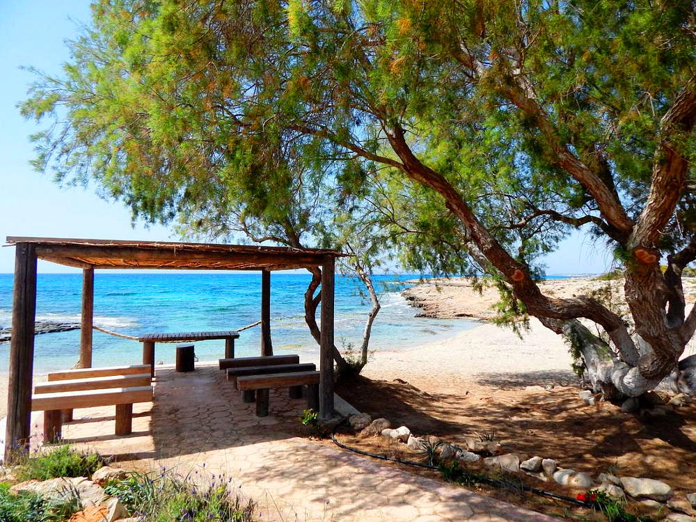 Пляж Амос ту Кампури Айя-Напа Кипр